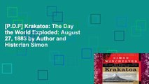 [P.D.F] Krakatoa: The Day the World Exploded: August 27, 1883 by Author and Historian Simon