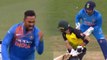 India vs Australia 2nd T20 : Krunal Pandya takes his revenge from Glenn Maxwell | वनइंडिया हिंदी