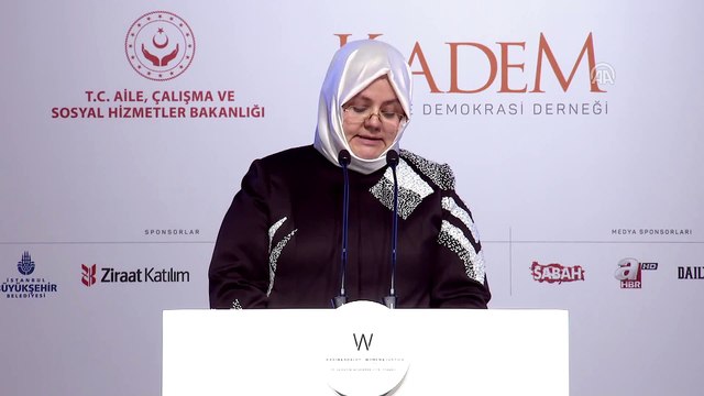 3. Uluslararası Kadın ve Adalet Zirvesi - Aile, Çalışma ve Sosyal Hizmetler Bakanı Selçuk (3) - İSTANBUL
