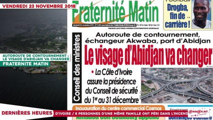 Le Titrologue du 23 Novembre 2018 : PDCI-RDA, Qui a empoisonné le général Ouassenan Koné ?