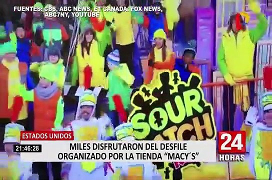 Estados Unidos: miles disfrutaron de desfile por Acción de Gracias