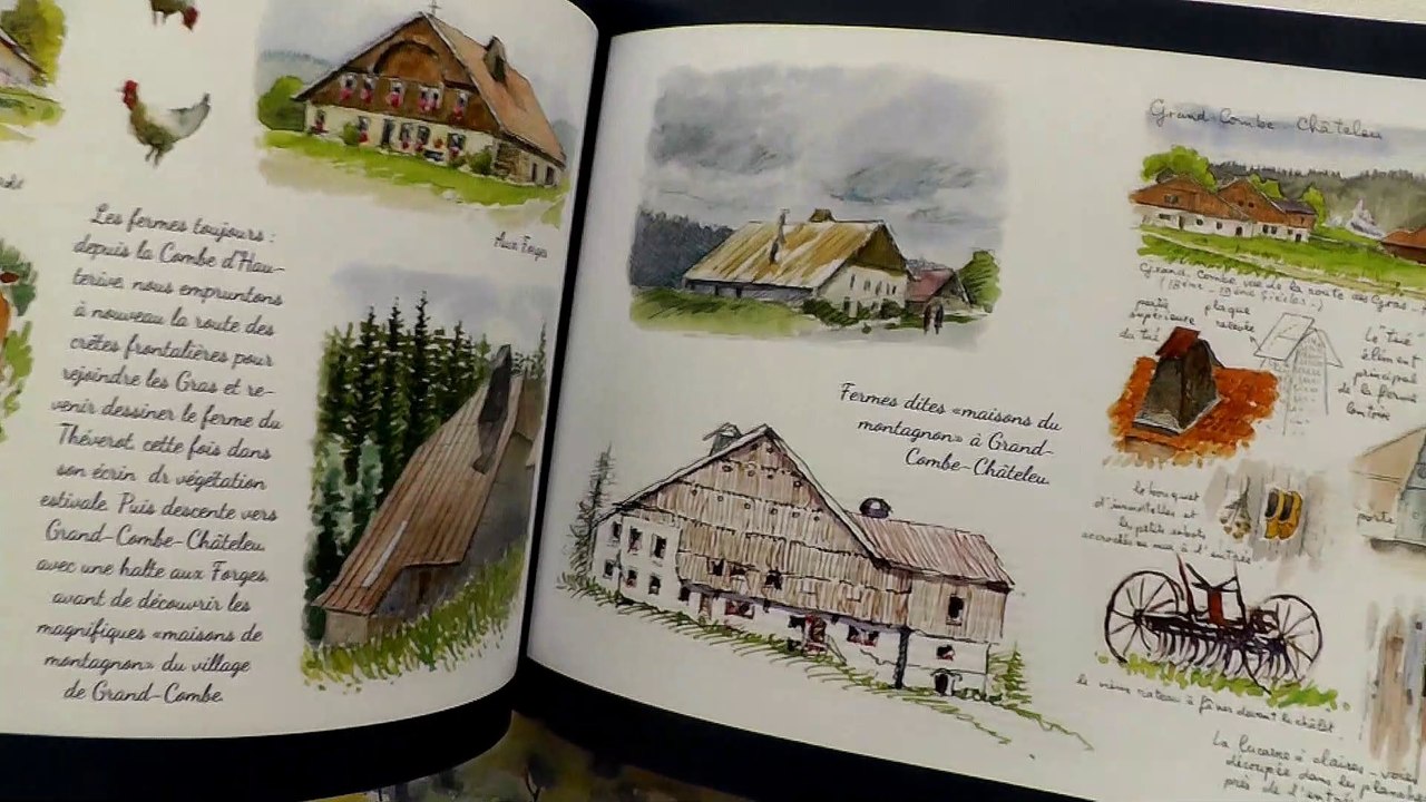 Le carnet croquis et aquarelles du Saugeais d'Alain MARC