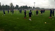 Futvóley en el entrenamiento del Real Zaragoza