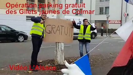 Les Gilets jaunes de Colmar organisent une opération "parking gratuit"