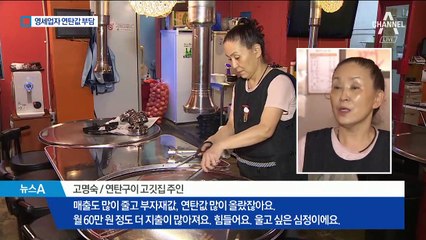 보조금 폐지로 연탄값 상승…자영업자 울상
