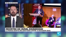 La France adopte des sanctions contre dix-huit saoudiens.