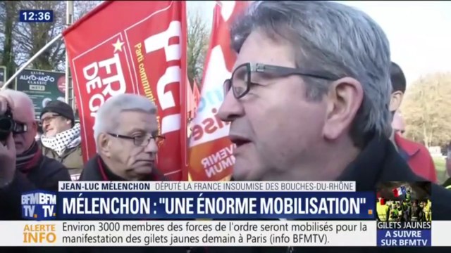 Gilets jaunes: Mélenchon s'attend à une énorme mobilisation demain