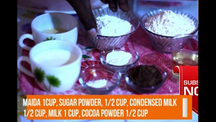 egg less chocolate cake in microwave