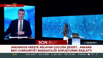 Ankara'da kreşte ağlayan çocuğa şiddet