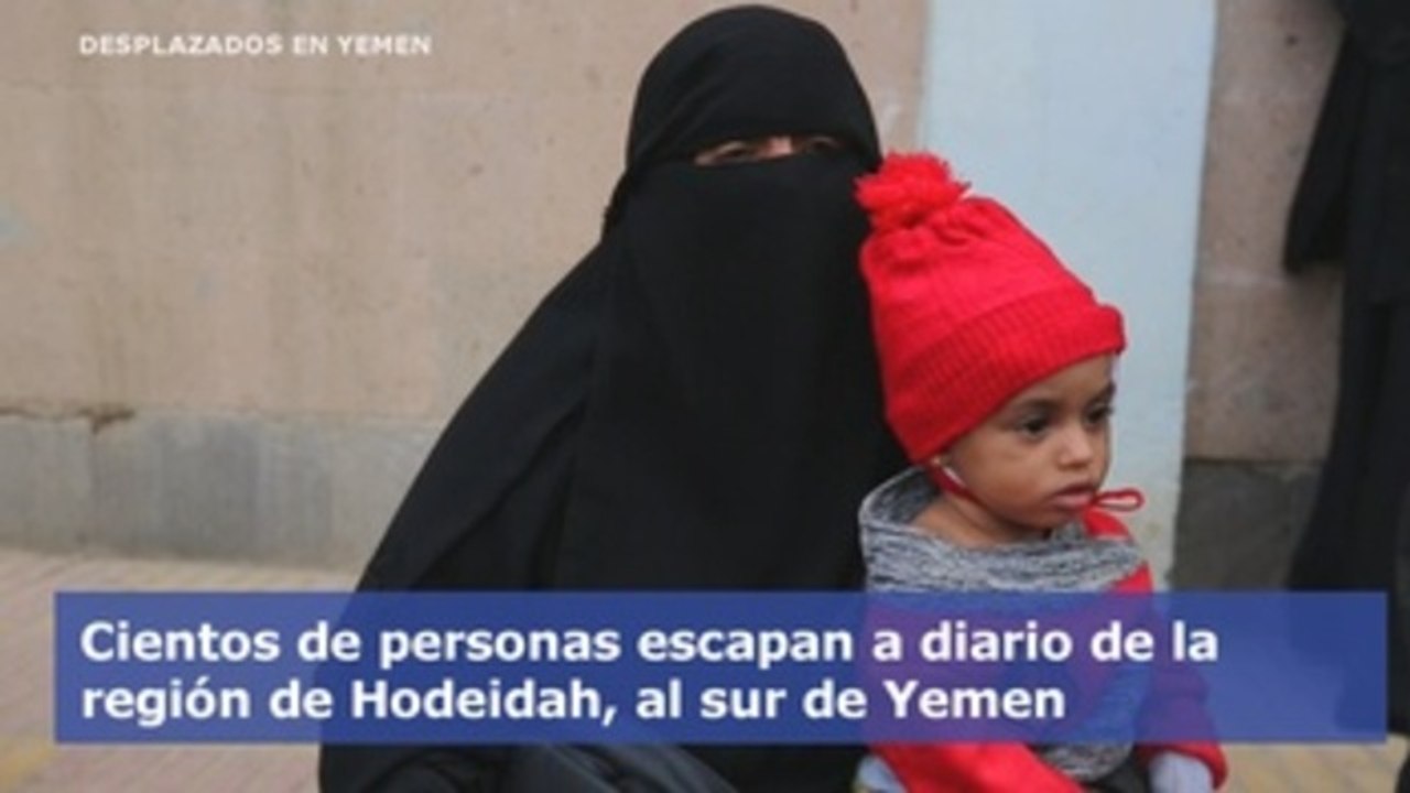 Habitantes del sur de Yemen se desplazan a la capital para escapar de la guerra