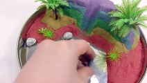 DIY How To Make 'Colors Kinetic Sand Slime Clay Beach' Learn Colors Numbers Counting Icecream Orbeez
