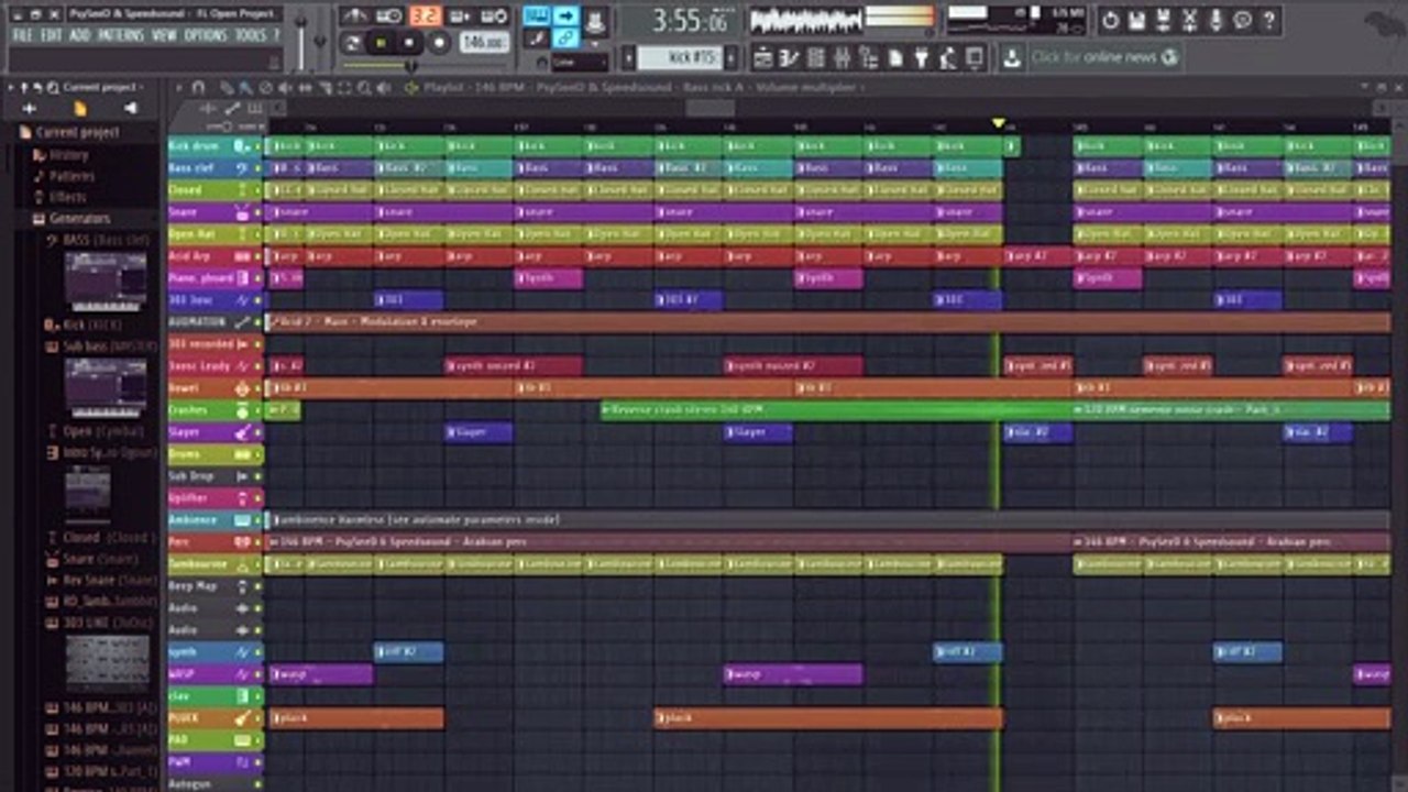 FL Studio - Psytrance Open Project Vol.01 TEMPLATE