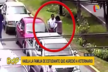 Habla familia de estudiante que agredió a veterinario en calle de La Molina