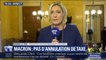 Gilets Jaunes: Marine Le Pen a le sentiment que "le président n'a toujours rien compris"