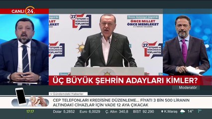 Üç büyük şehrin adayları kimler?