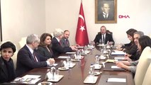 Dışişleri Bakanı Çavuşoğlu Türkiye- AB Parlamento Komisyonu Eş Başkanı İsmail Emrah Karayel ile...