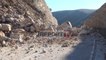 Report TV - Masivi i gurëve bllokon aksin Levan-Tepelenë, qarkullimi devijohet nga rruga e Ballshit