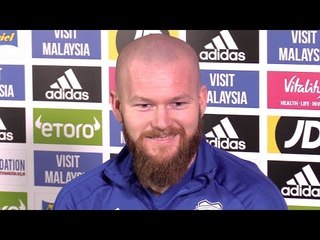 Aron Gunnarsson Full Pre-Match Press Conference - Everton v Cardiff - Premier League