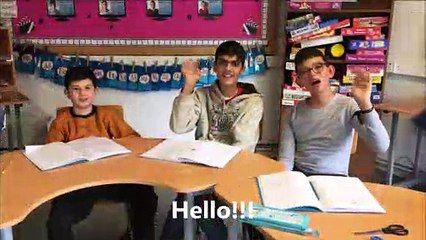 Students introduce themselves - Agios Spyridonas Special School