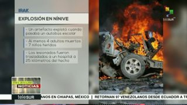 Al menos cuatro muertos y siete heridos por explosión en Irak