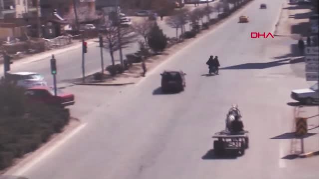 Kırıkkale'de Trafik Kazaları Mobese Görüntülerine Yansıdı