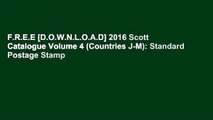 F.R.E.E [D.O.W.N.L.O.A.D] 2016 Scott Catalogue Volume 4 (Countries J-M): Standard Postage Stamp