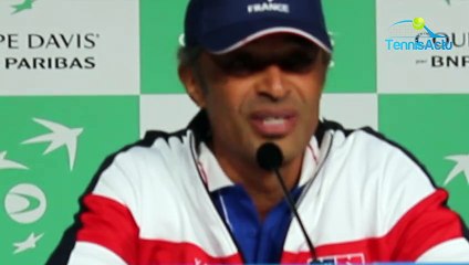 Coupe Davis 2018 - France-Croatie - Yannick Noah : "Ça fait que 2-0, il y a eu que 2 matches ! Tant qu'on n'est pas mort..."