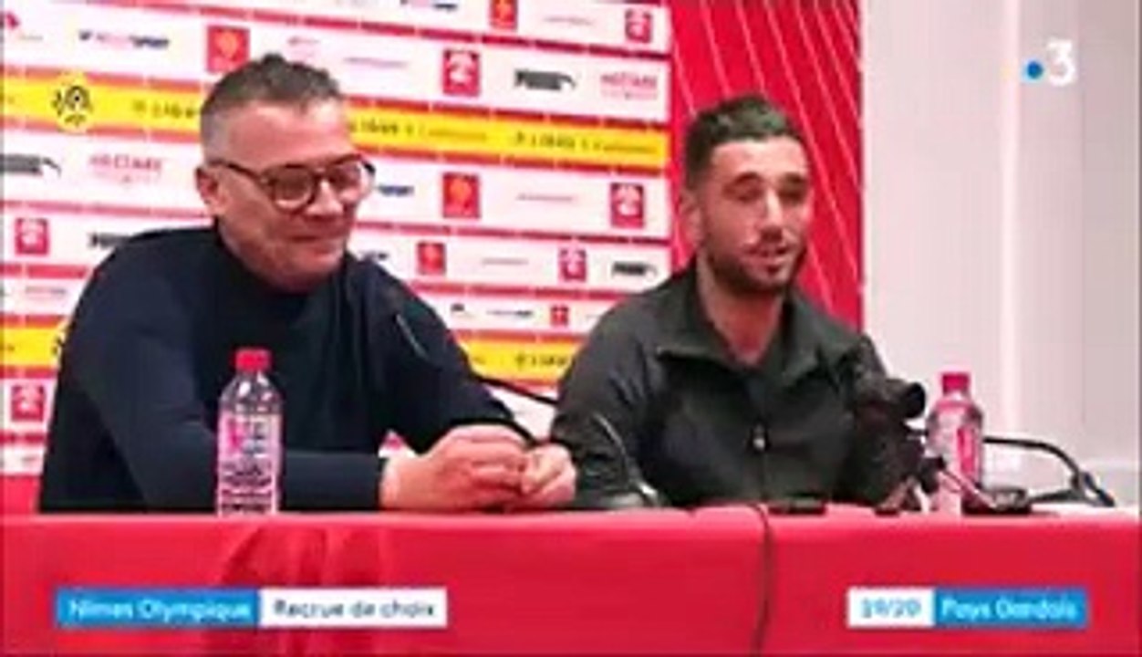 Arrivée de Jordan Ferri à Nîmes 23 11 2018