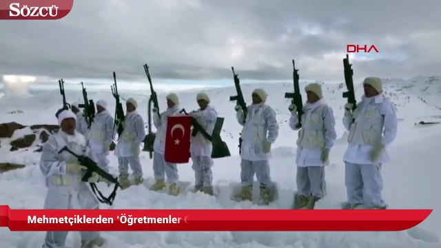 Mehmetçiklerden ‘Öğretmenler Günü’ mesajı!