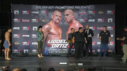 Liddell vs Ortiz 3 Official weigh-in
