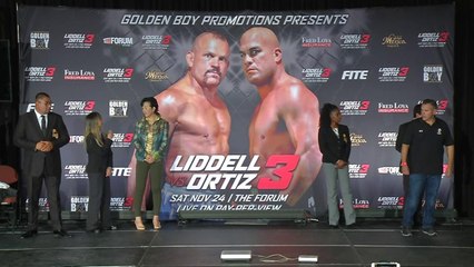 Liddell vs Ortiz 3 Official weigh-in