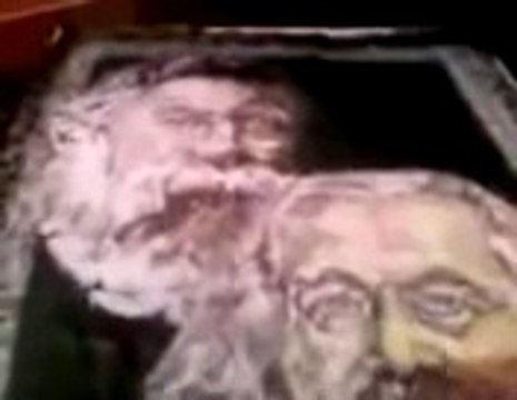 Karl Marx and Engels-Painting