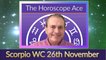 Scorpio Weekly Horoscope from 26th November - 3rd December