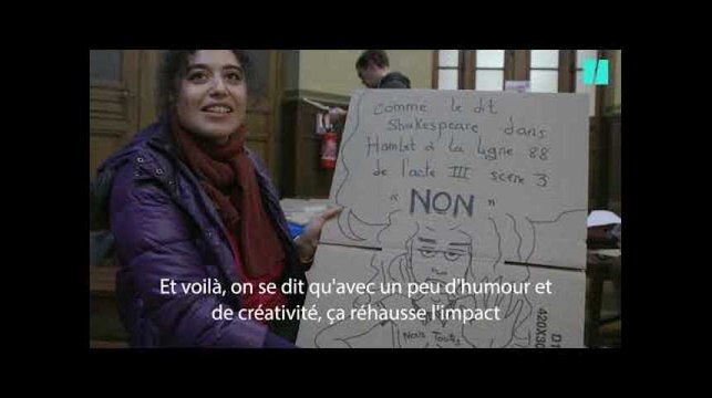 Des marcheurs du 24 novembre expliquent ce qu'ils ont écrit sur leurs pancartes