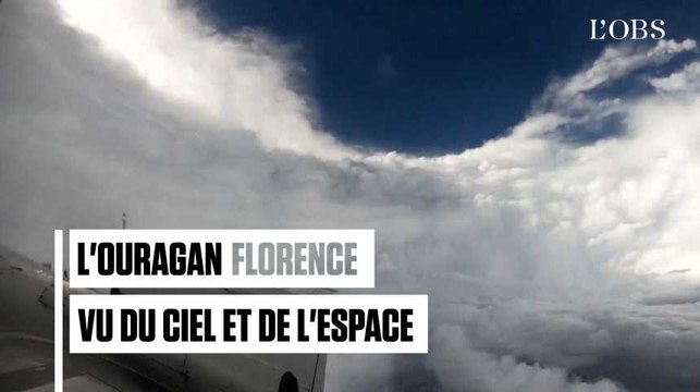 L'ouragan Florence vu du ciel et de l'espace