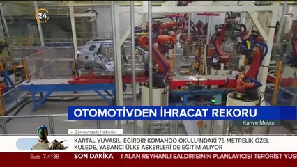 Otomotivden ihracat rekoru