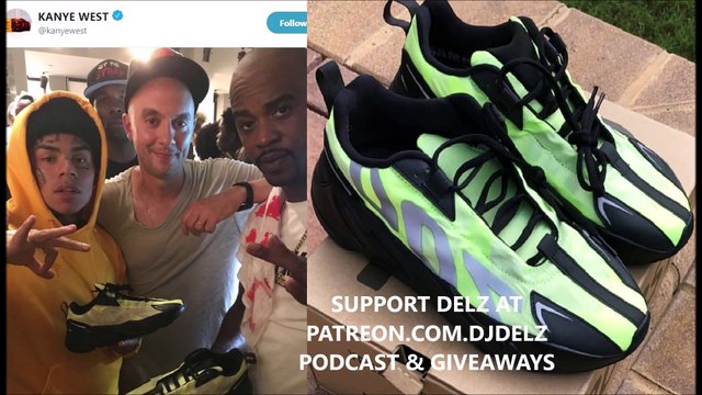 6IX9INE GETS 1 OF 1 ADIDAS YEEZY 700 VX LOW SNEAKERS FROM KANYE WEST