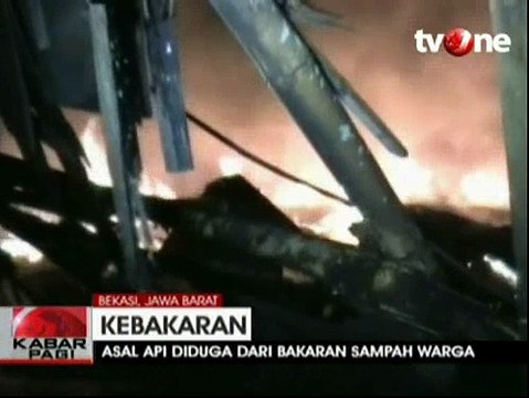 Gudang Mebel Terbakar di Bekasi