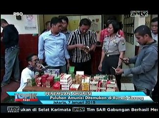 Puluhan Amunisi Ditemukan di Rumah Kosong