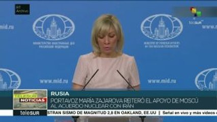 Reitera Rusia su apoyo al acuerdo nuclear con Irán