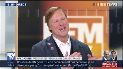 "C'est beaucoup plus calme dans la Maison Blanche qu'à l'extérieur", dit le président des Républicains Oveseas France
