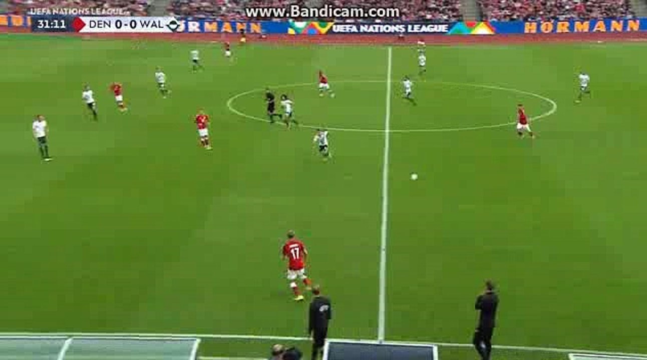 Eriksen  Denmark 1 - 0 Wales.09.09.2018