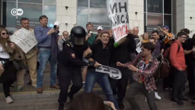 Как проходили протесты 9 сентября против пенсионной реформы (09.09.2018)