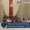 Ketua Umum Demokrat Susilo Bambang Yudhoyono (SBY) tidak hadir dalam pertemuan antara Ketum Parpol koalisi Prabowo Subianto-Sandiaga Uno, Jumat (7/9/2018). #SBY
