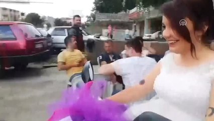 Düğünleri İçin Hollanda'dan Motosikletle Geldiler