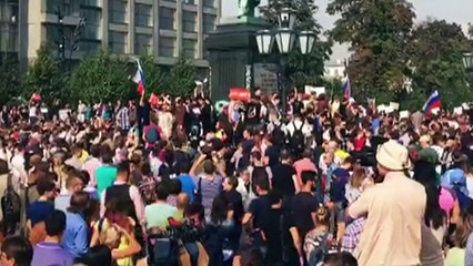 Manifestações na Rússia