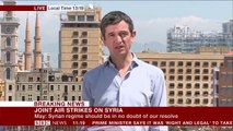 Syria air strikes- Bashar Al-Assad comment - BBC News
