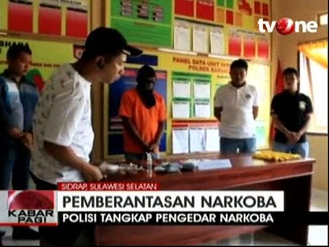 Polisi Tangkap Pengedar Sabu Jaringan Internasional di Sidrap
