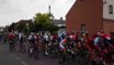 Tour Of Britain Bike Race Riders Pass Through Village