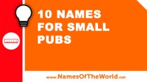 10 names for small pubs - the best names for your company - www.namesoftheworld.net